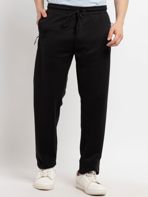 

Status Quo Men Black Solid Track Pant