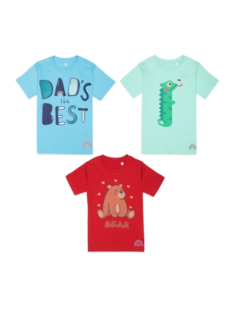 

Tossido Kids 3 Printed Applique T-shirt, Na