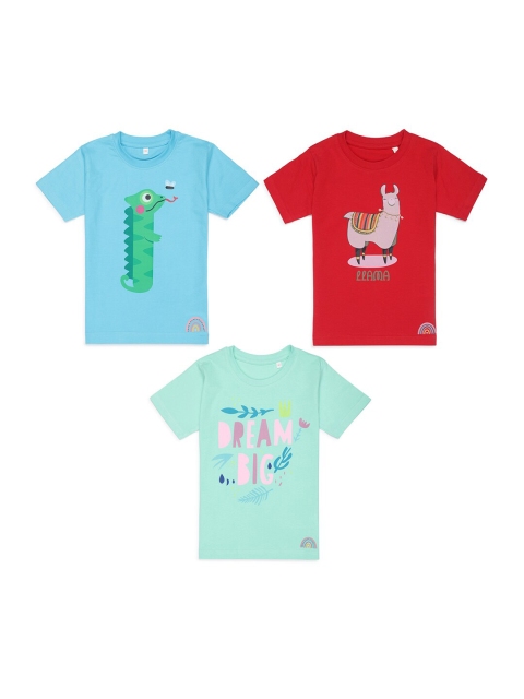 

Tossido Kids 3 Printed Applique T-shirt, Na