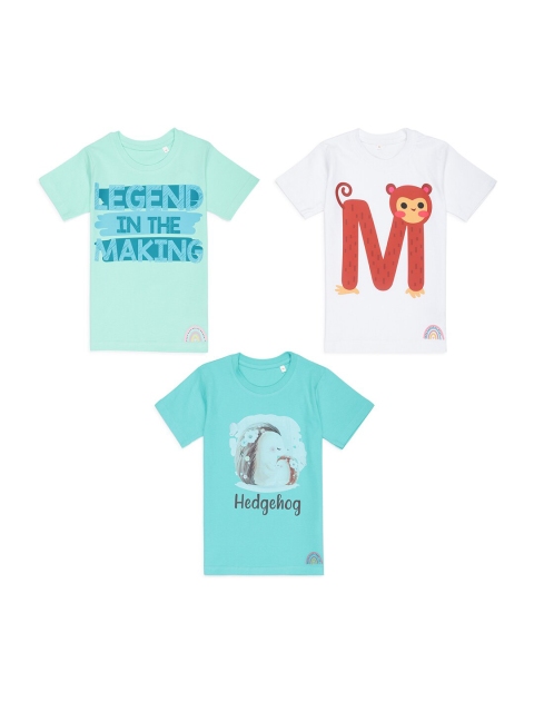 

Tossido Kids Typography 3 Printed Applique T-shirt, Na