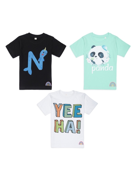 

Tossido Kids Typography 3 Printed Applique T-shirt, Na
