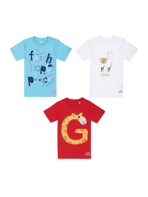 

Tossido Kids Typography 3 Printed T-shirt, Na