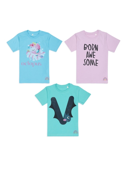 

Tossido Kids Typography 3 Printed Applique T-shirt, Na
