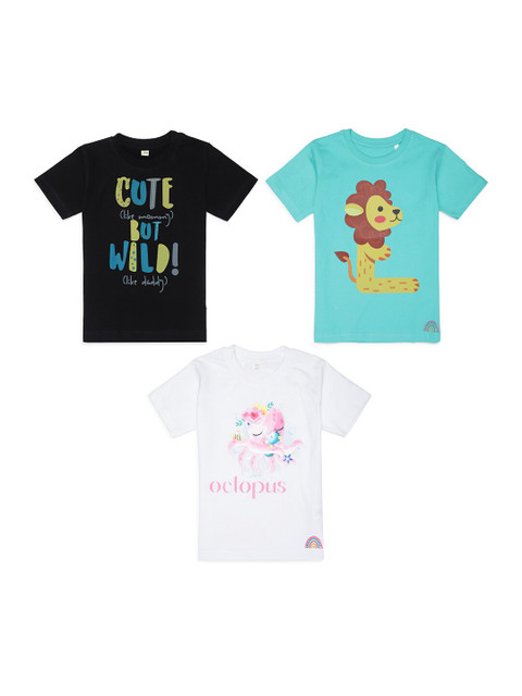 

Tossido Kids Typography 3 Printed T-shirt, Na