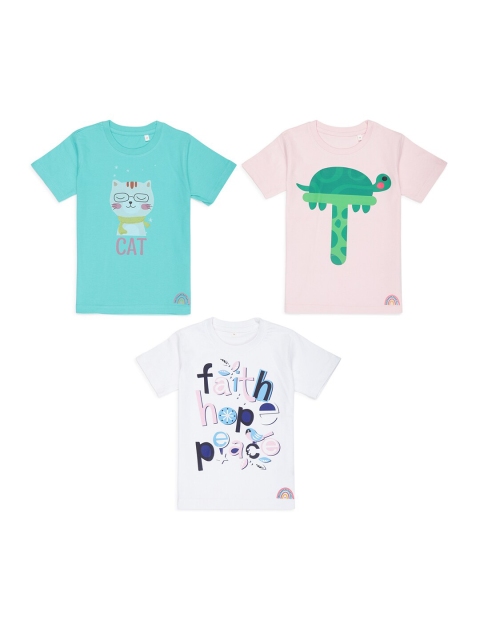 

Tossido Kids 3 Printed Applique T-shirt, Na