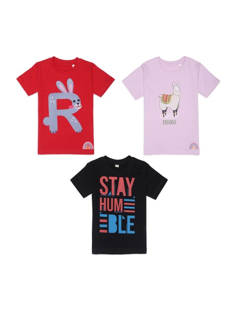 

Tossido Kids Typography 3 Printed T-shirt, Na