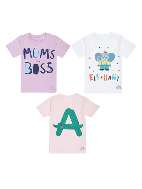 

Tossido Kids Typography 3 Printed T-shirt, Na