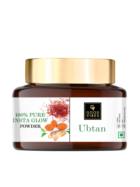 

Good Vibes Ubtan 100% Pure Insta Glow Powder with Saffron & Turmeric 150 g, White