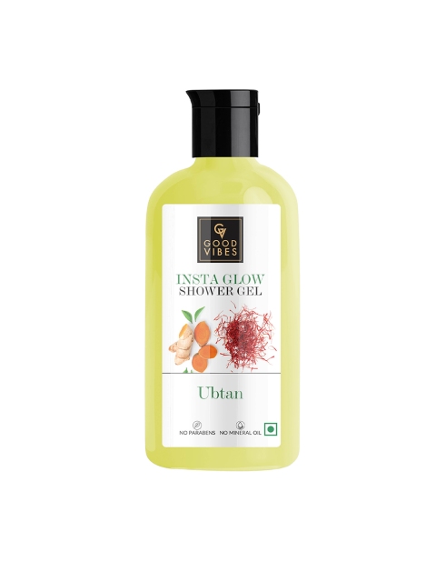 

Good Vibes Ubtan Insta Glow Shower Gel with Saffron & Turmeric 300 ml, White