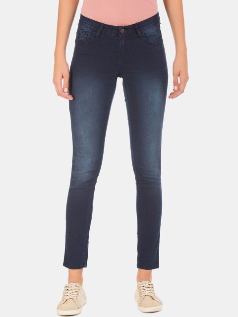 

Newport Women Blue Slim Fit Heavy Fade Jeans