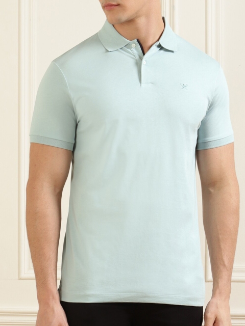 

HACKETT LONDON Men Grey Polo Collar T-shirt