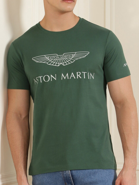 

HACKETT LONDON Men Green Typography Printed T-shirt