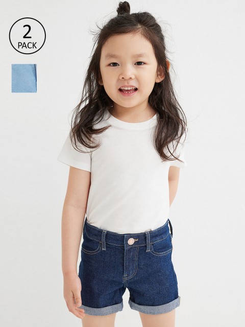 

H&M Girls Pack of 2 Blue Superstretch Denim Shorts
