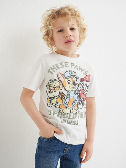 

H&M Boys White 2-Pack Printed T-Shirts