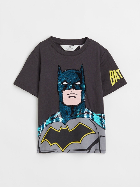 

H&M Grey Reversible Sequin T-Shirt