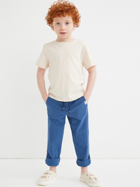

H&M Boys Blue Straight Fit Trousers