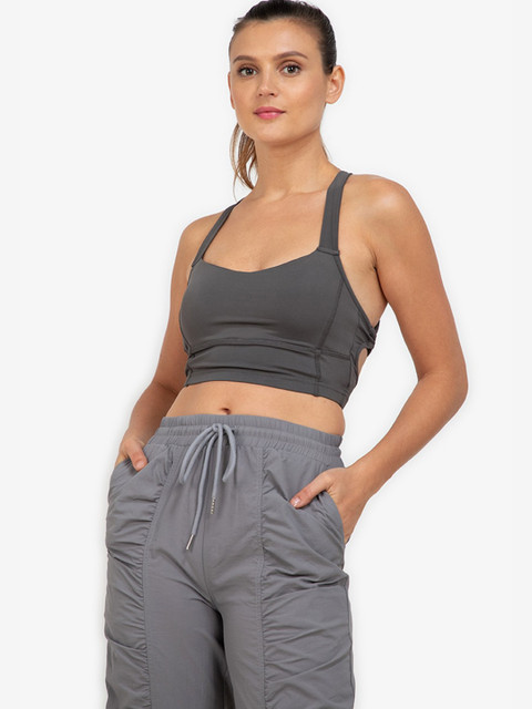

ZALORA ACTIVE Grey Bra - Lightly Padded