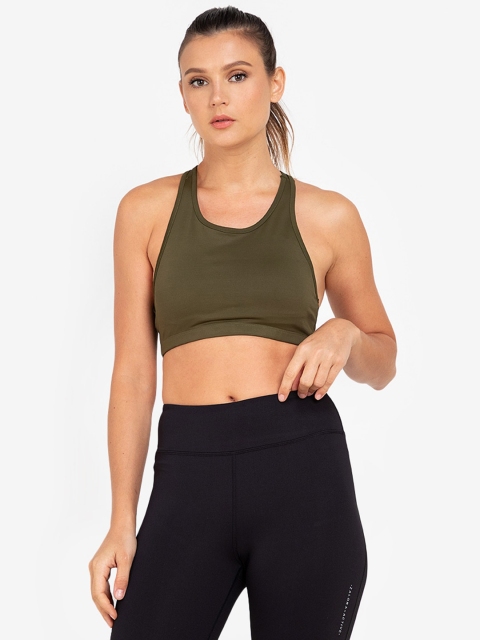 

ZALORA ACTIVE Olive Green Bra - Lightly Padded