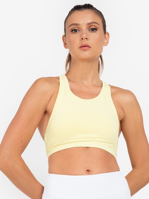 

ZALORA ACTIVE Yellow Lightly Padded Workout Bra ZV0122WAP0463A