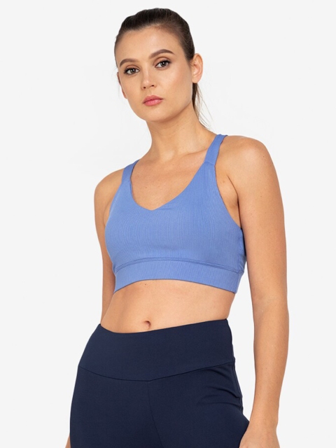 

ZALORA ACTIVE Blue Lightly Padded Sports Bra