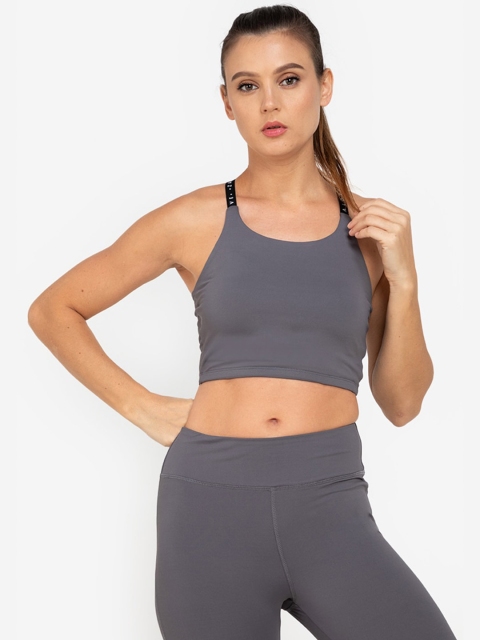 

ZALORA ACTIVE Grey Bra Lightly Padded