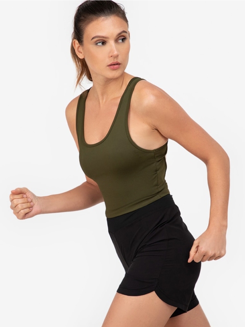

ZALORA ACTIVE Olive Green Bra Lightly Padded