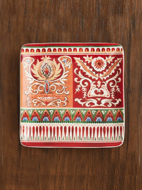 

Home Centre Red & White Helina Printed Ceramic Glossy Appetizer Plate