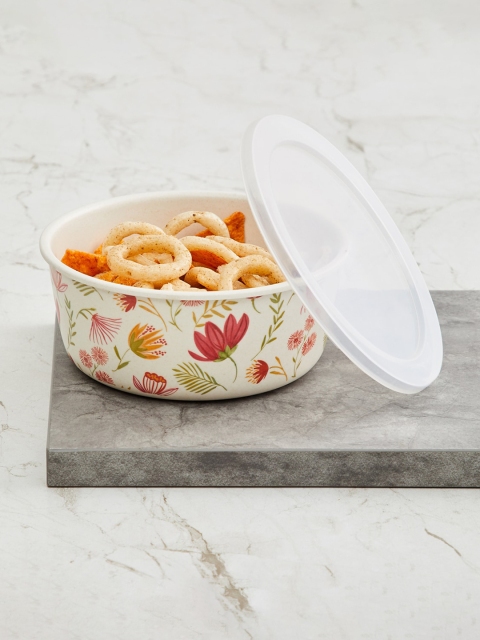 

Home Centre Brown & Red Printed Bamboo Lunch Box
