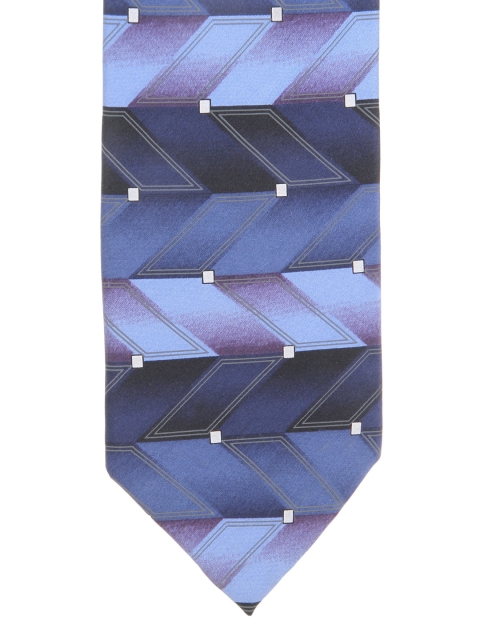 

Alvaro Castagnino Purple & Blue Printed Silk Tie