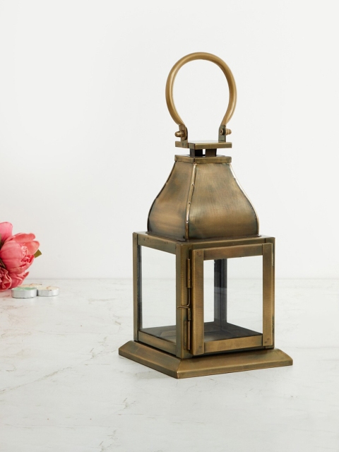 

Home Centre Gold-Toned Solid Lantern Candle Holder