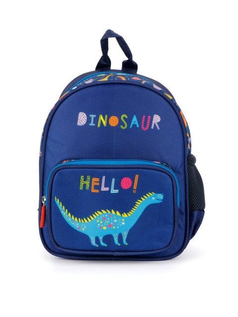 

QIPS Boys Blue & Green Graphic Print Backpack