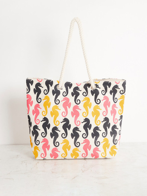 

Home Centre Multicoloured Printed Cotton Shopping Tote Bag, Multi