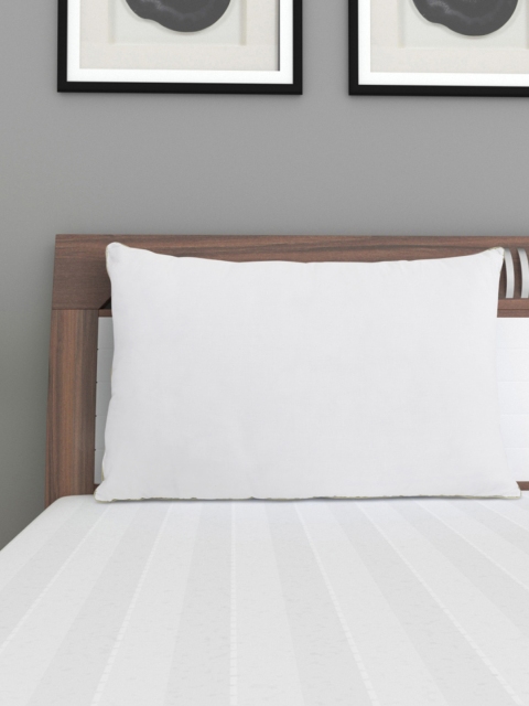 

Home Centre White Solid Cotton Pillow