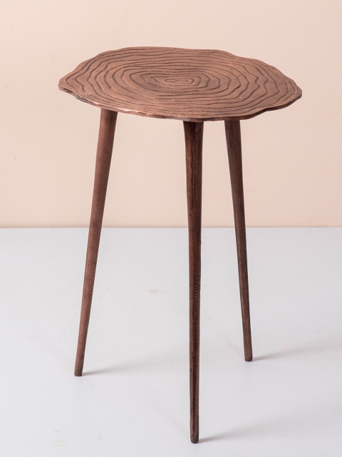 

nestroots Copper-Toned Metal Freeform Ottoman