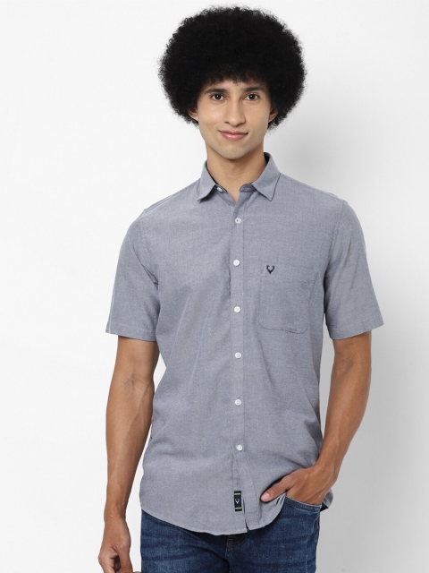 

Allen Solly Men Grey Slim Fit Printed Casual Shirt