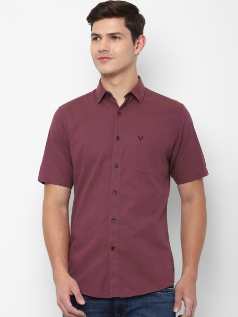 

Allen Solly Men Purple Slim Fit Casual Shirt