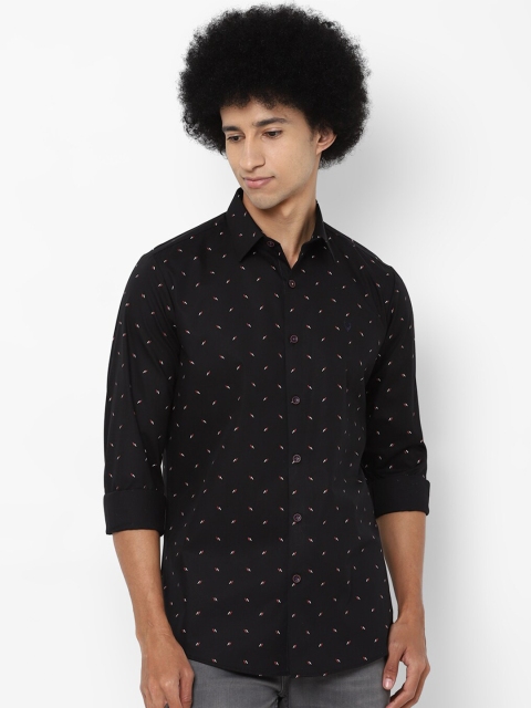 

Allen Solly Men Black Slim Fit Printed Casual Shirt