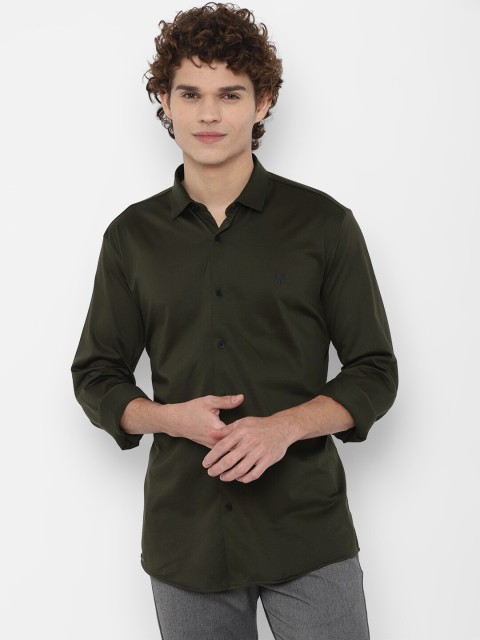 

Allen Solly Men Olive Green Slim Fit Casual Shirt