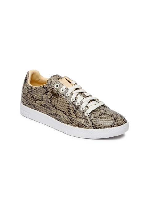 

Puma Women Beige & Black Match Animal Print Sneakers