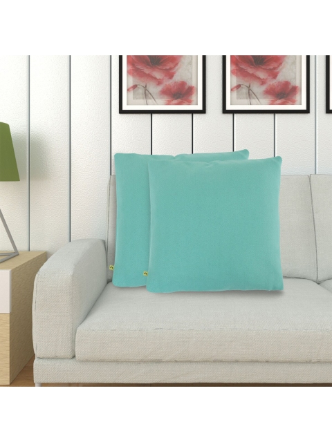 

Home Centre Turquoise Blue Set of 2 Square Cushion Covers
