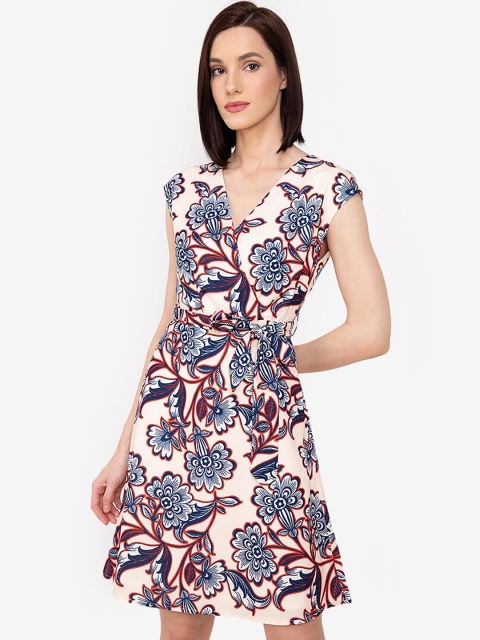 

ZALORA WORK Multicoloured Floral Mini Dress, Multi