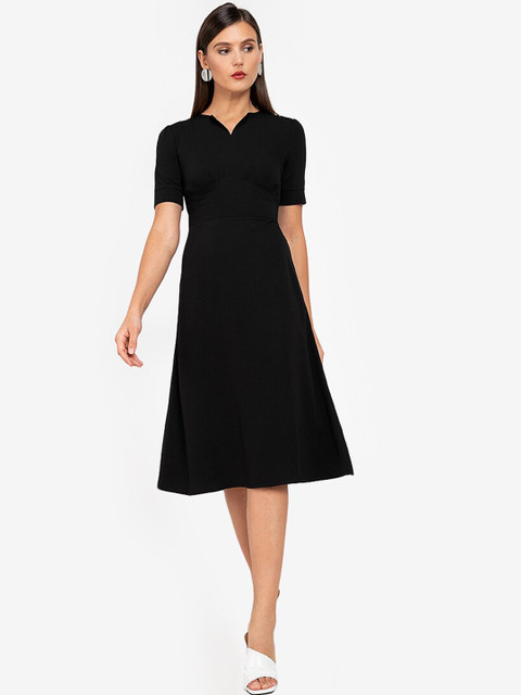 

ZALORA WORK Black A-Line Dress