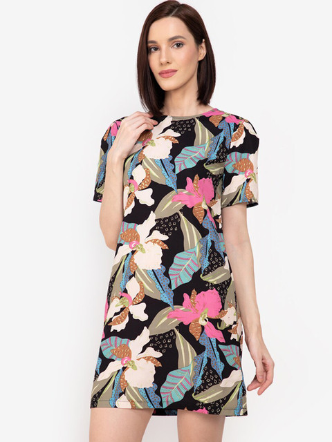 

ZALORA WORK Women Multicoloured Floral Sheath Dress, Multi