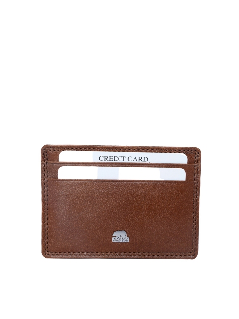 

BROWN BEAR Unisex Brown Leather Card Holder