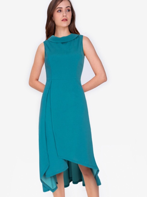 

ZALORA WORK Teal A-Line Dress