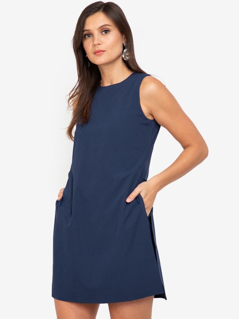 

ZALORA WORK Blue Sheath Mini Dress