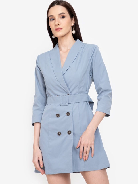 

ZALORA WORK Blue Mini Blazer Dress