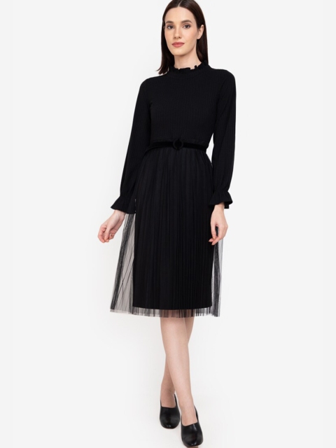 

ZALORA WORK Black Fit & Flare Dress