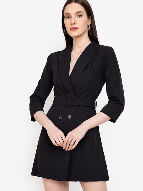 

ZALORA WORK Black Mini Blazer Dress