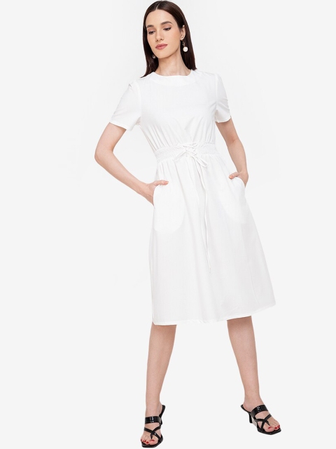 

ZALORA WORK White Fit & Flare Dress